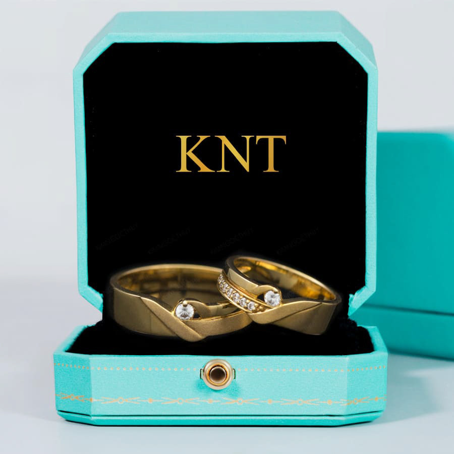 Nhẫn cưới E10 màu vàng vàng sang trọng