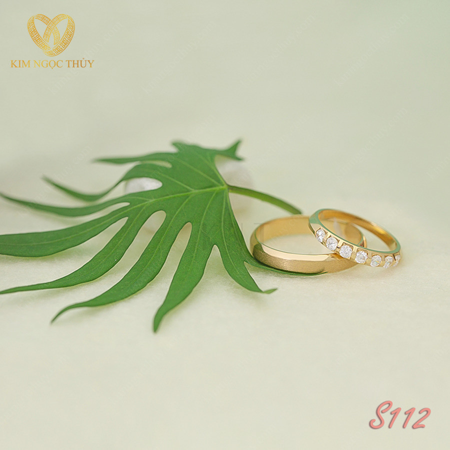 Nhẫn cưới S112 thiết kế tối giản và thanh lịch
