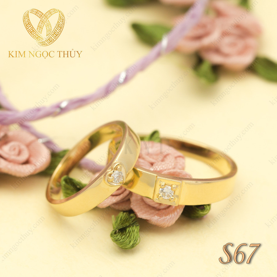 Nhẫn cưới S67 thiết kế phù hợp với đa dạng phong cách