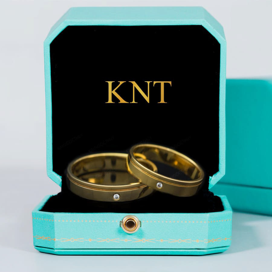 Nhẫn cưới C13 bản nhẫn to độc đáo