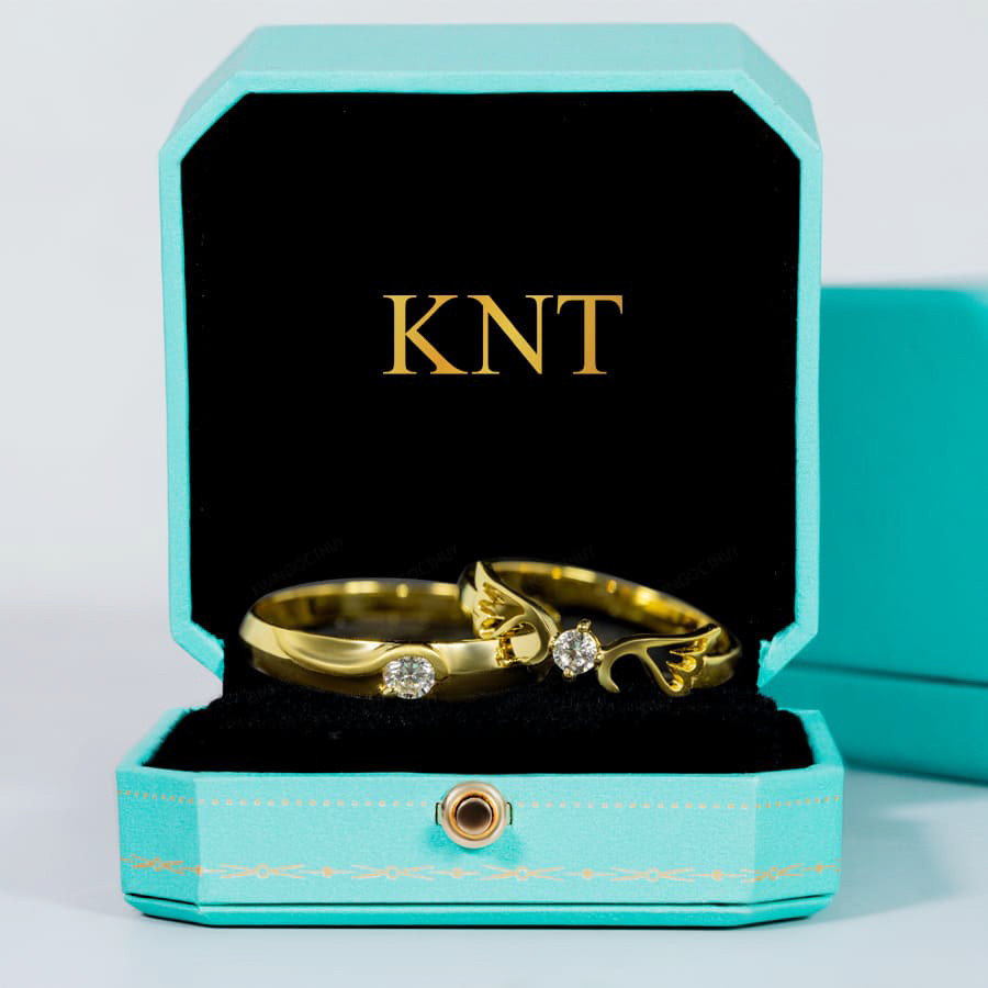 Nhẫn cưới E199 màu vàng sang trọng