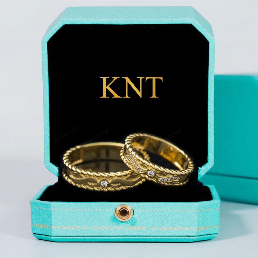 Nhẫn cưới F14 thiết kế sang trọng và mềm mại