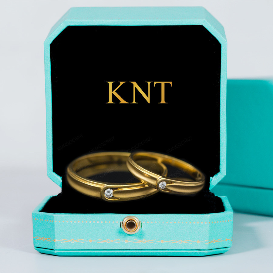 Nhẫn cưới kim cương A21 thiết kế đơn giản và nhẹ nhàng