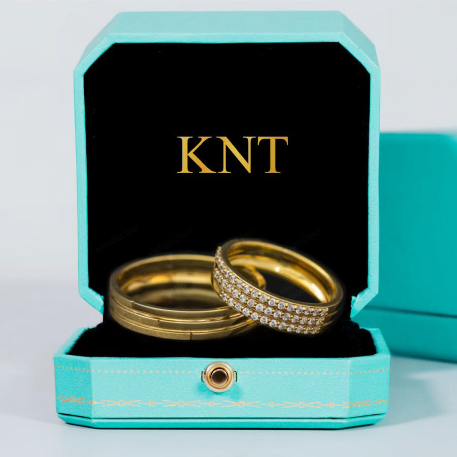 Nhẫn cưới E323 màu vàng vàng sang trọng