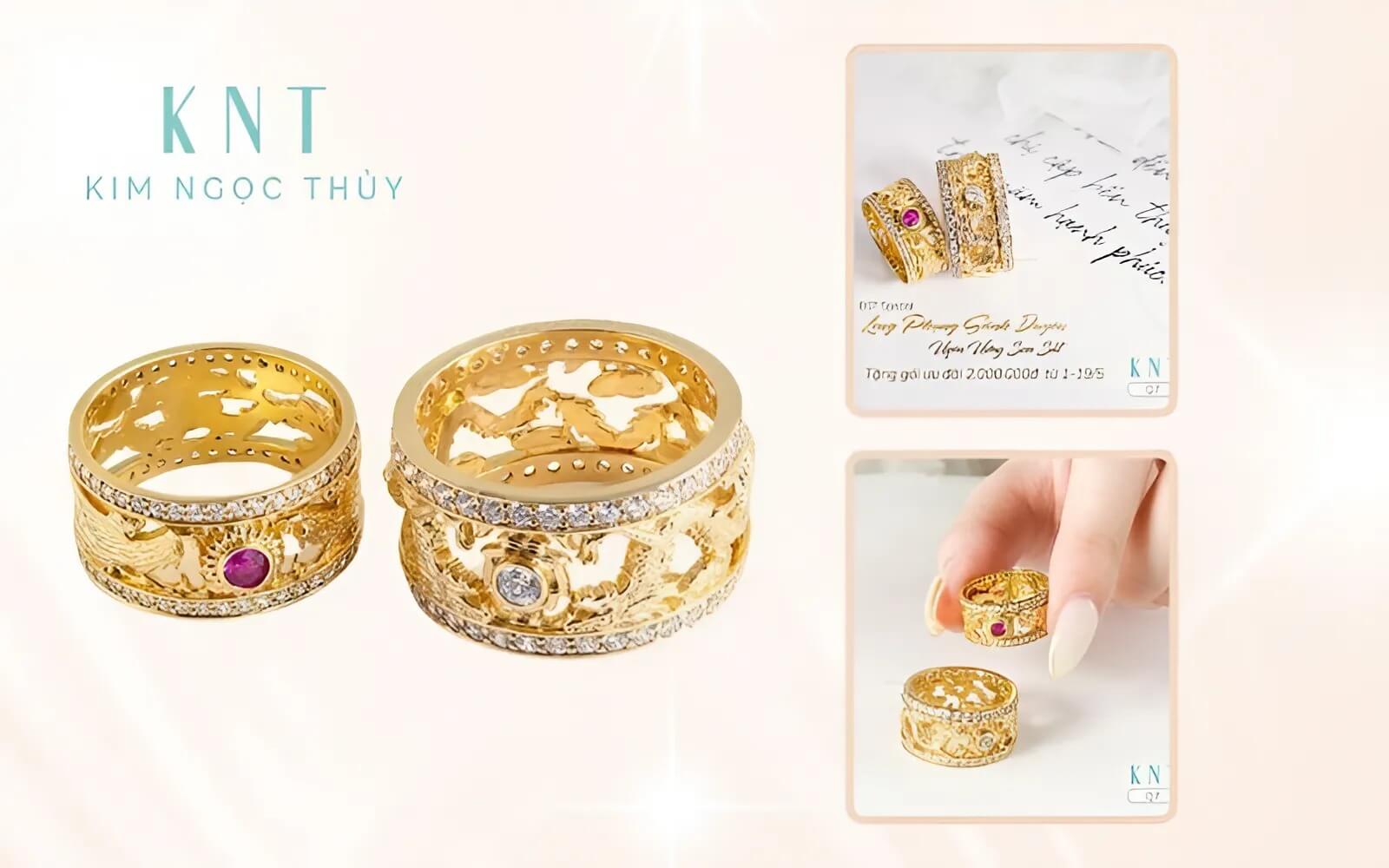 Ưu điểm chính của Vàng 18K nằm ở độ bền cao, rất phù hợp để chế tác trang sức đeo hàng ngày như nhẫn cưới