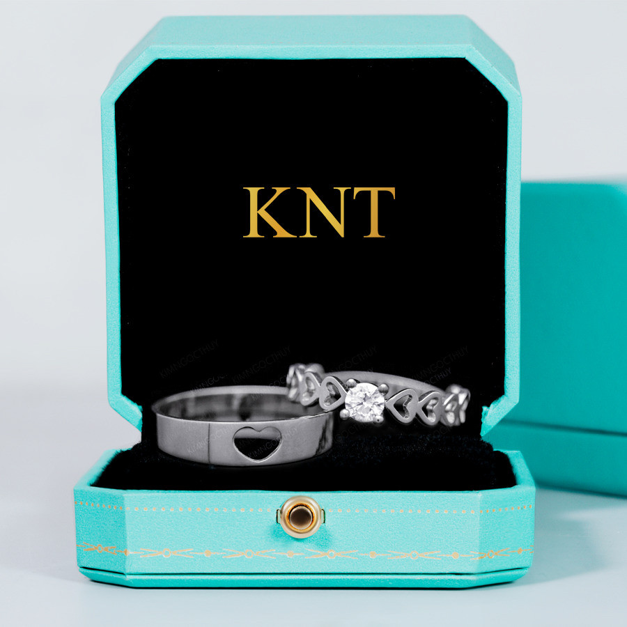 Nhẫn cưới E480 nhẫn nữ đính đá lấp lánh