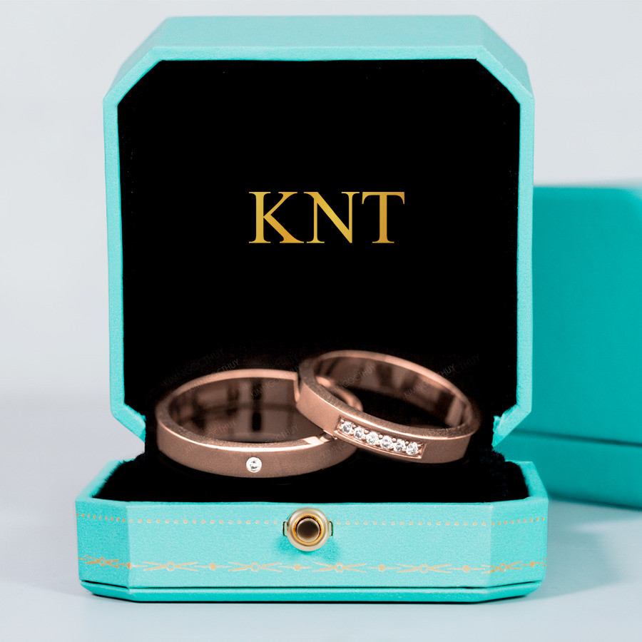 Nhẫn cưới S127 nhẫn nam đính đá chủ tối giản