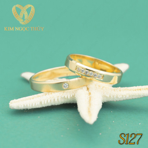 Nhẫn cưới S127 là minh chứng cho tình yêu đẹp của cặp đôi