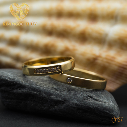 Nhẫn cưới S127 khắc tên miễn phí cho cặp đôi