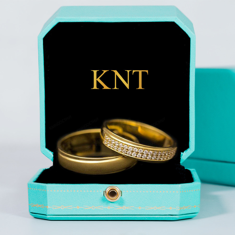 Nhẫn cưới S212 nhẫn nữ đính hàng đá nhỏ lấp lánh