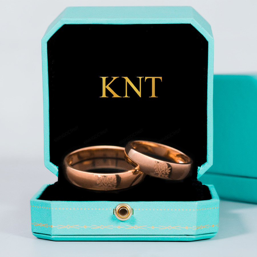 Nhẫn cưới S96 khắc tên miễn phí