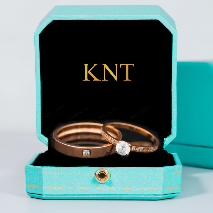 Nhẫn cưới E498 có thể khắc tên theo sở thích