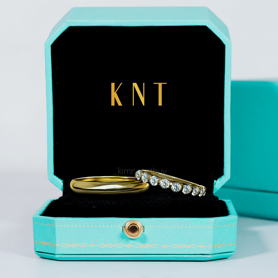 Nhẫn cưới E488 màu vàng vàng sang trọng