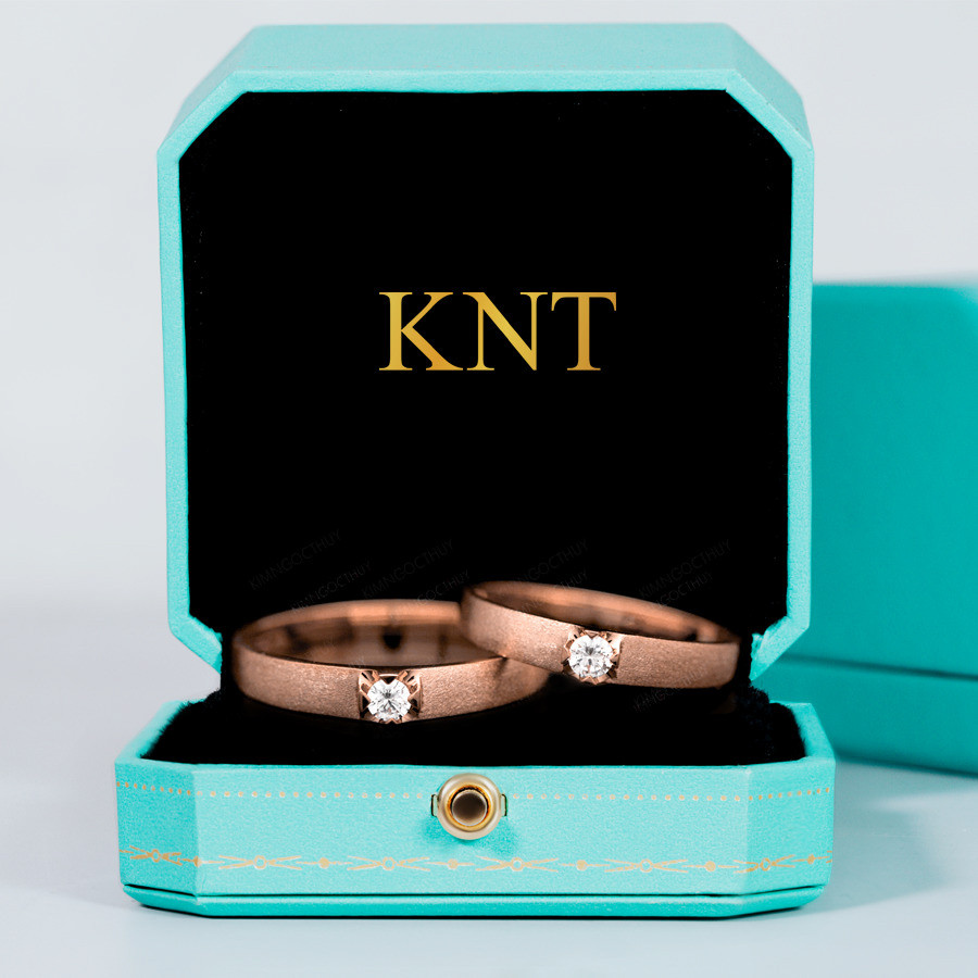 Nhẫn cưới S63 thiết kế mạnh mẽ, khắc tên miễn phí