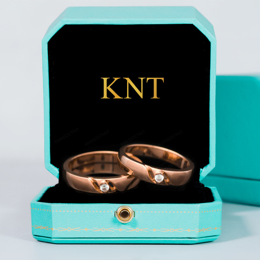 Nhẫn cưới E602 thiết kế mềm mại và tinh xảo