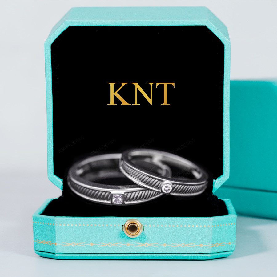 Nhẫn cưới E700 màu vàng trắng