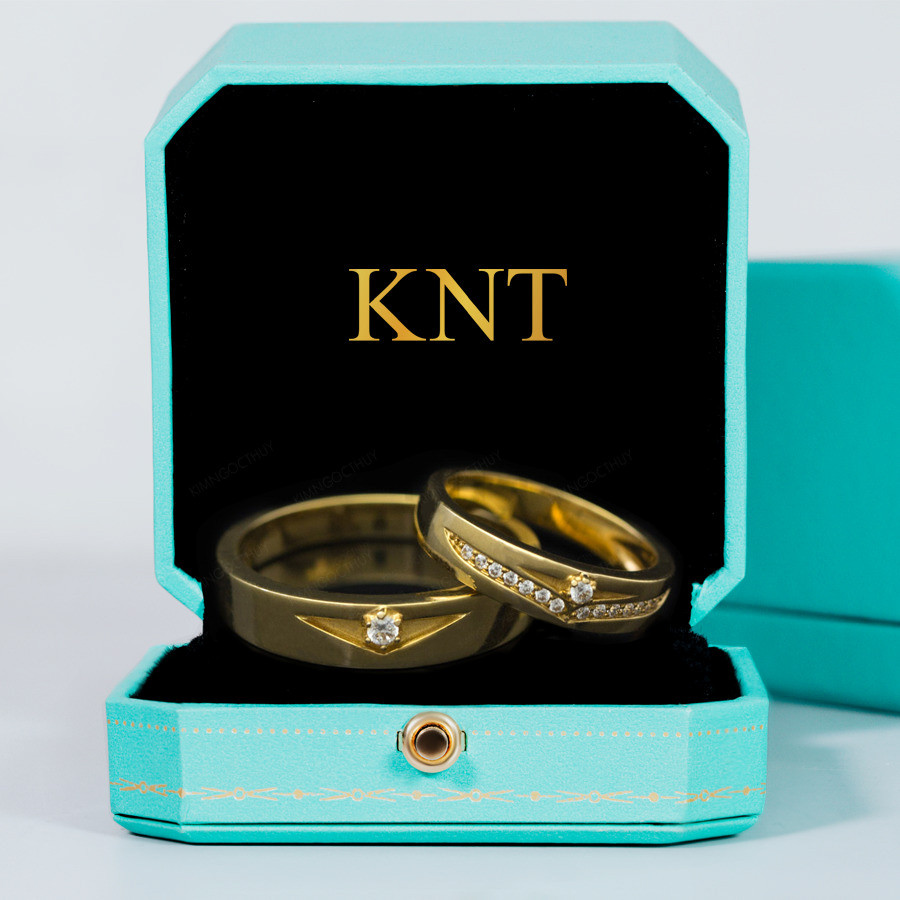 Nhẫn cưới E708 màu vàng vàng
