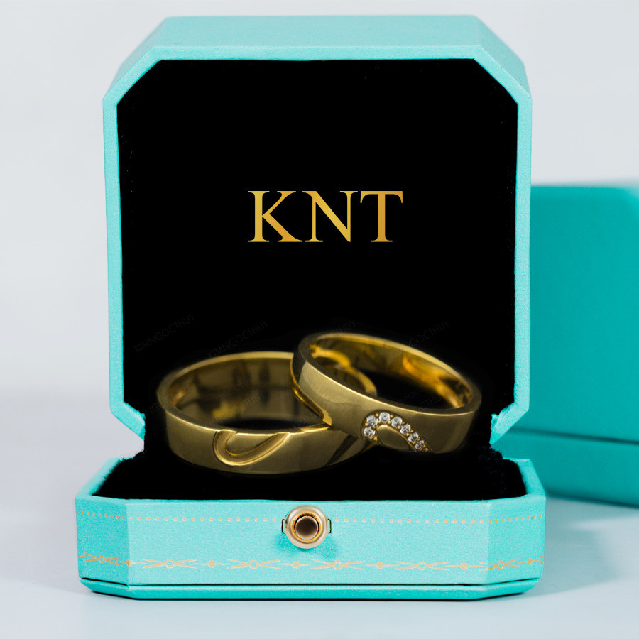 Nhẫn cưới E802 thiết kế hiện đại và sang trọng