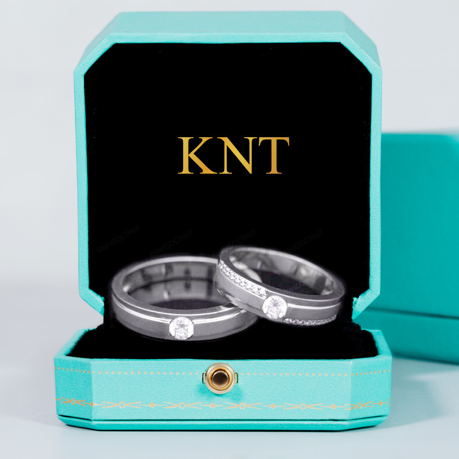 Nhẫn cưới F303 nhẫn nữ đính hàng đá nhỏ mềm mại