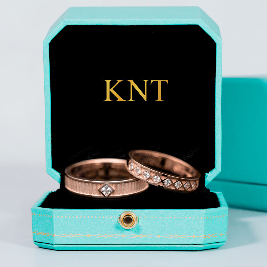 Nhẫn cưới J81 nhẫn nam dạng khối vuông mạnh mẽ