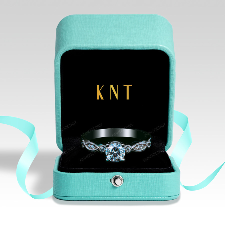 Nhẫn đính hôn R111 đai nhẫn hoạ tiết vintage tinh xảo