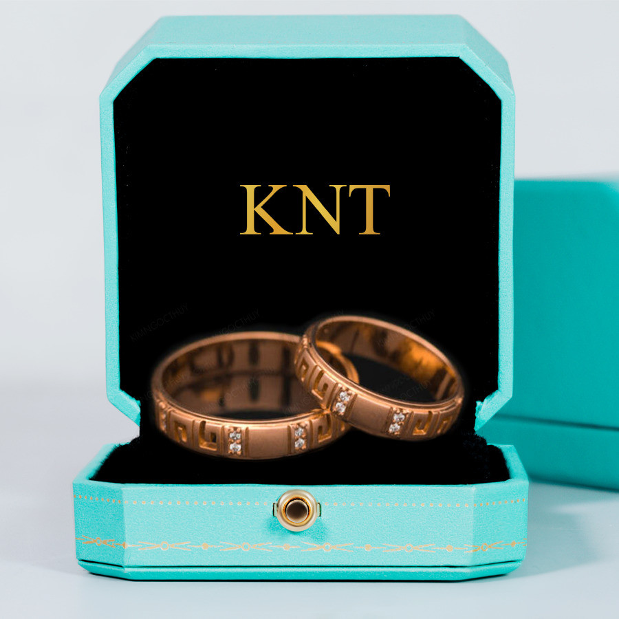 Nhẫn cưới F305 khắc tên hoặc ngày cưới theo ý thích