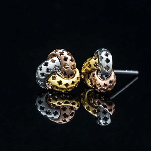 Bông tai B49A vàng 3 màu Amiran tại Kim Ngọc Thủy