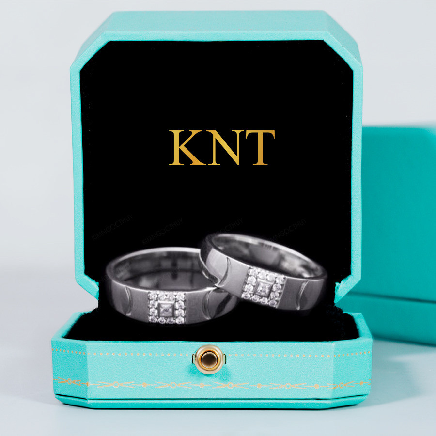 Nhẫn cưới E806 thiết kế hiện đại