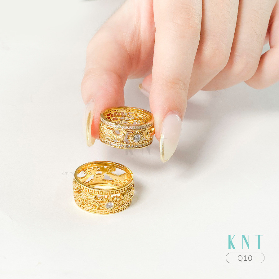 Nhẫn cưới rồng phụng Q10 mang lại nhiều ý nghĩa cho cặp đôi