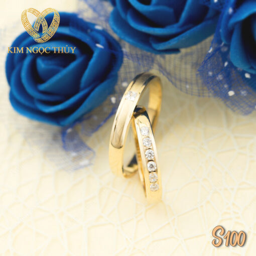 Nhẫn cưới S100 thiết kế sang trọng và thanh lịch