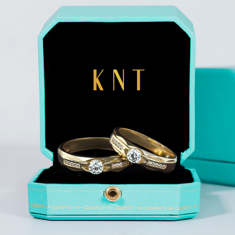 Nhẫn cưới E800 màu vàng vàng