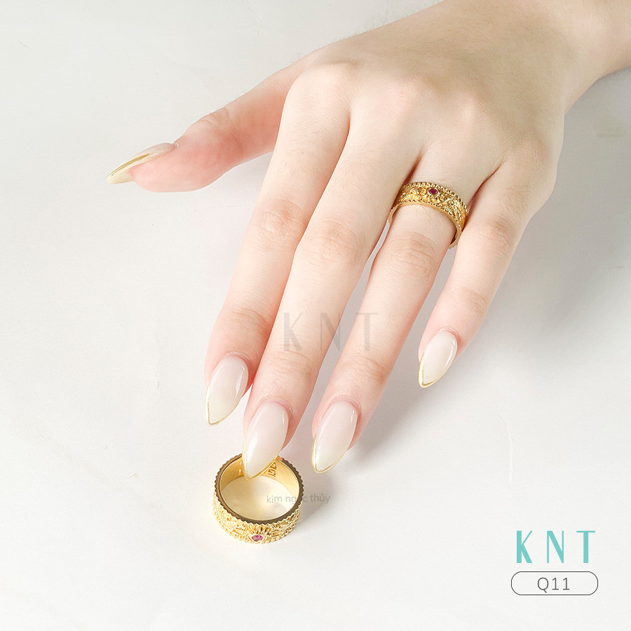 Nhẫn cưới rồng phụng Q11 khắc tên miễn phí