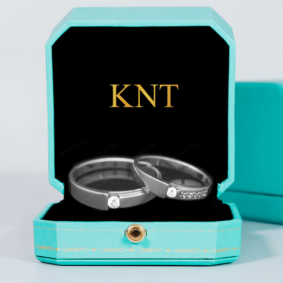 Nhẫn cưới S18 nhẫn nữ đính hàng đá nhỏ tinh tế