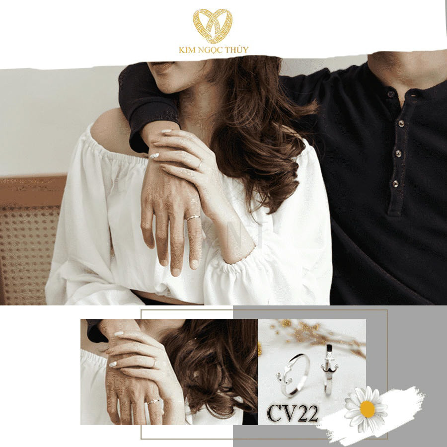 Nhẫn cặp vàng CV22: Lấy ý tưởng từ chiếc mỏ neo độc đáo, mới lạ