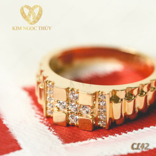 Nhẫn cưới CL42 chất liệu cao cấp và bền màu