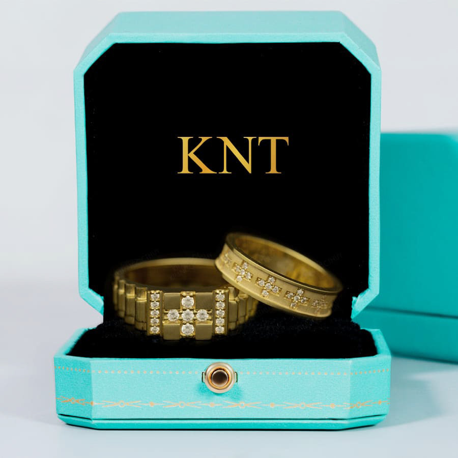 Nhẫn cưới CL42 màu vàng vàng sang trọng