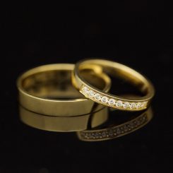 Nhẫn cưới H39 vàng knt 1 245x245 - Nhẫn Cưới H39