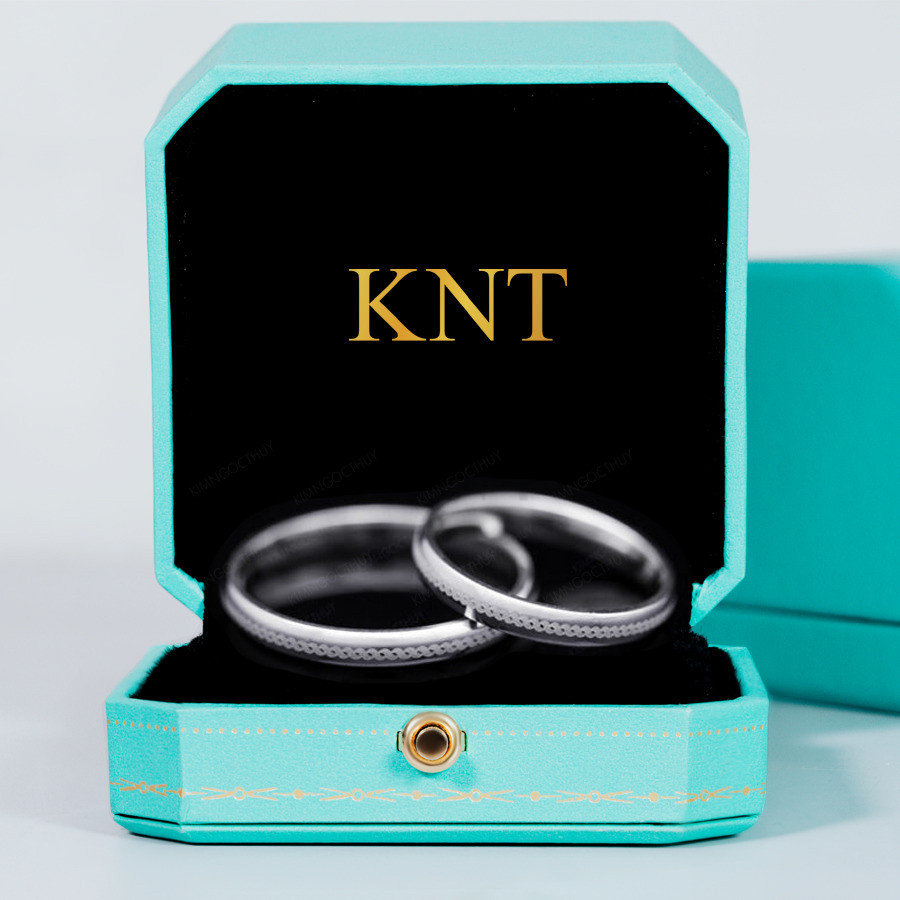 Nhẫn cưới H53 thiết kế đồng điệu giữa nhẫn nam và nhẫn nữ