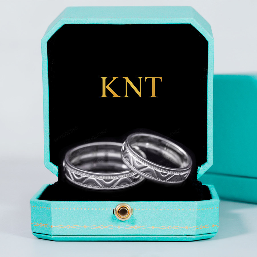 Nhẫn cưới J16 hoa văn cổ điển tinh xảo