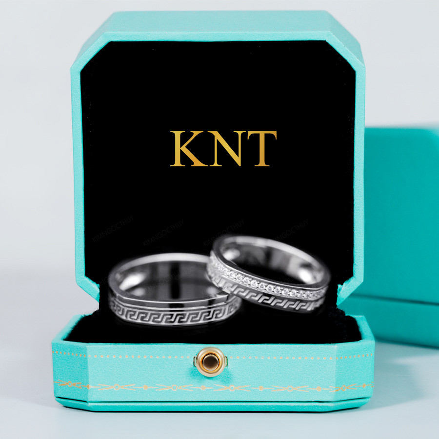 Nhẫn cưới J88 nhẫn nam khắc hoạ tiết mạnh mẽ