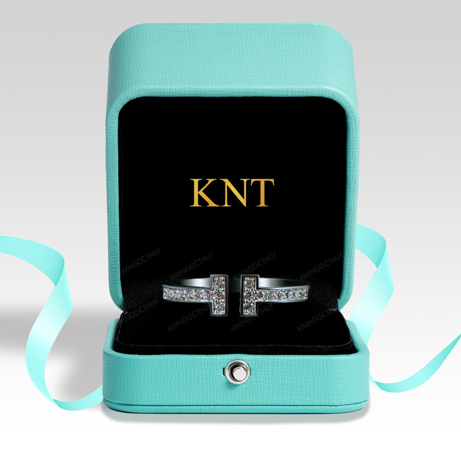 Nhẫn đính hôn đá US R226 kiểu chữ T đính đá lấp lánh