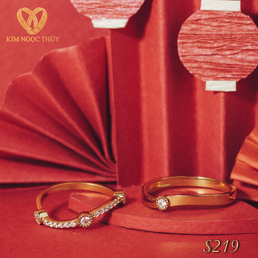 Nhẫn cưới S219 thiết kế sang trọng và độc đáo