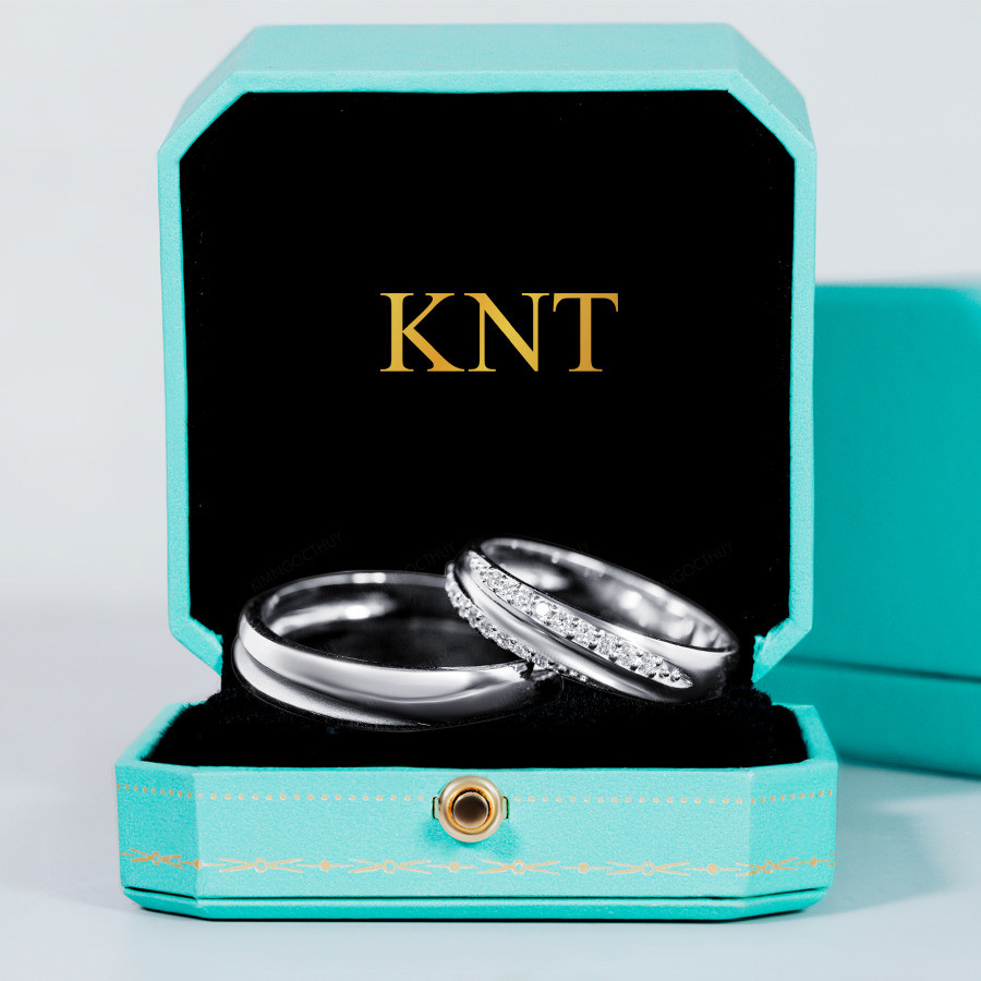 Nhẫn cưới S214 nhẫn nữ đính đá lấp lánh