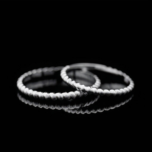 Nhẫn cặp vàng CV4 thiết kế hiện đại, nhẹ nhàng, trẻ trung