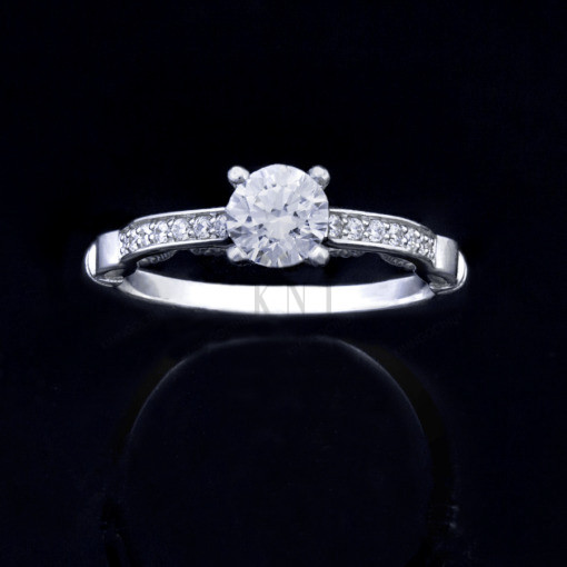 Nhẫn đính hôn R275 thiết kế cổ điển độc đáo