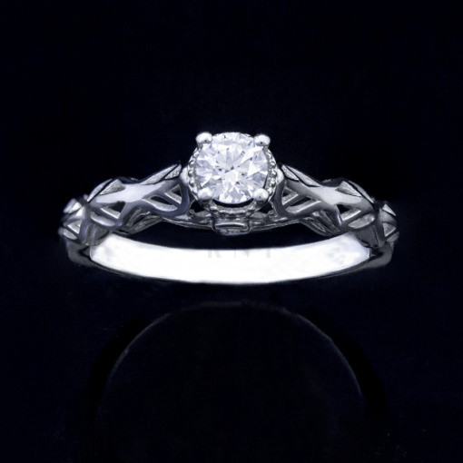 Nhẫn đính hôn R279 hoạ tiết cổ điển nổi bật