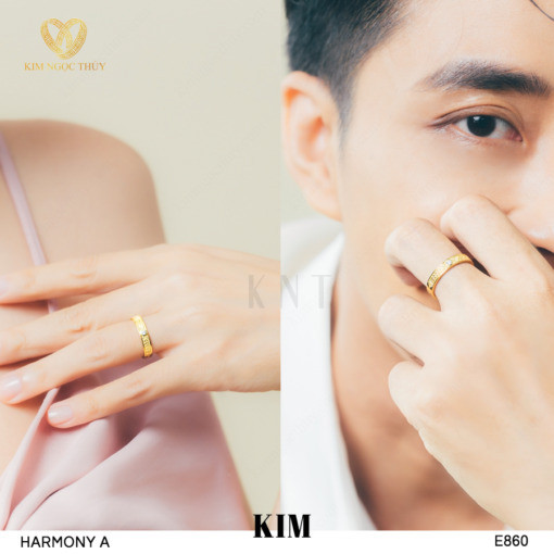 Nhẫn cưới Harmony A E860 phù hợp với đa dạng phong cách