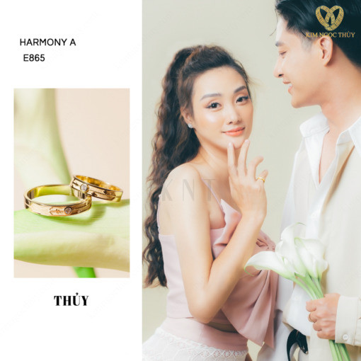 Nhẫn cưới Harmony A E865 phù hợp với đa dạng phong cách