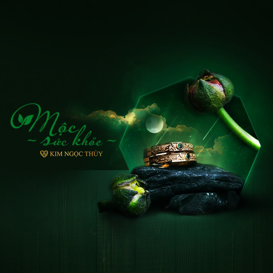 Nhẫn cưới Harmony A E858 - Mộc sức khoẻ