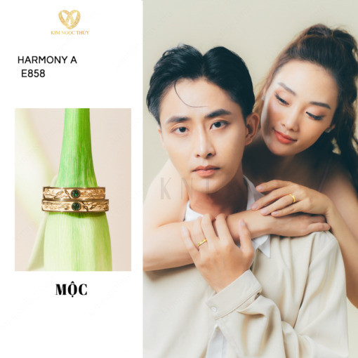 Nhẫn cưới Harmony E858 mang lại sự nổi bật cho cặp đôi
